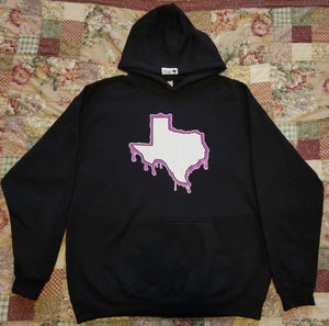 Purple Drippy Texas hoodies