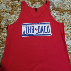 Throwed Texas License Plate Tank-Top